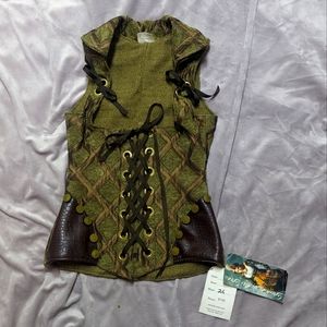 NWT Damsel in This Dress Corset - Olive & Brown - Size XS - MAKE OFFER!